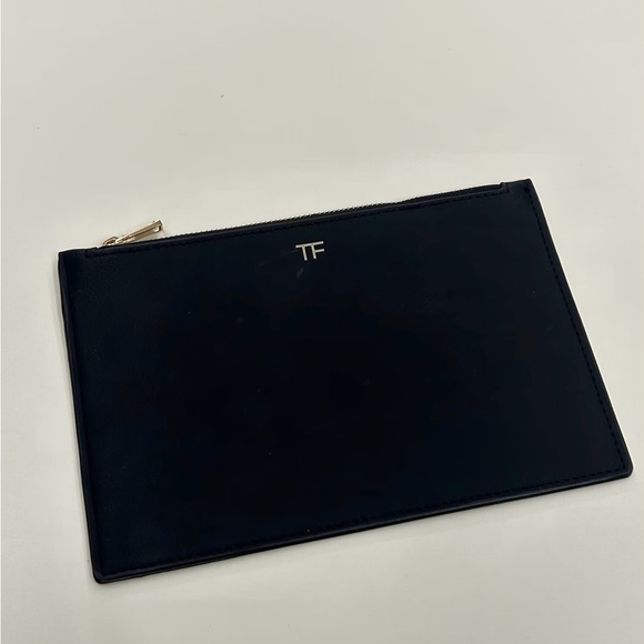 Tom Ford Other - NewTom Ford Beauty Black Faux Leather Zip Pouch